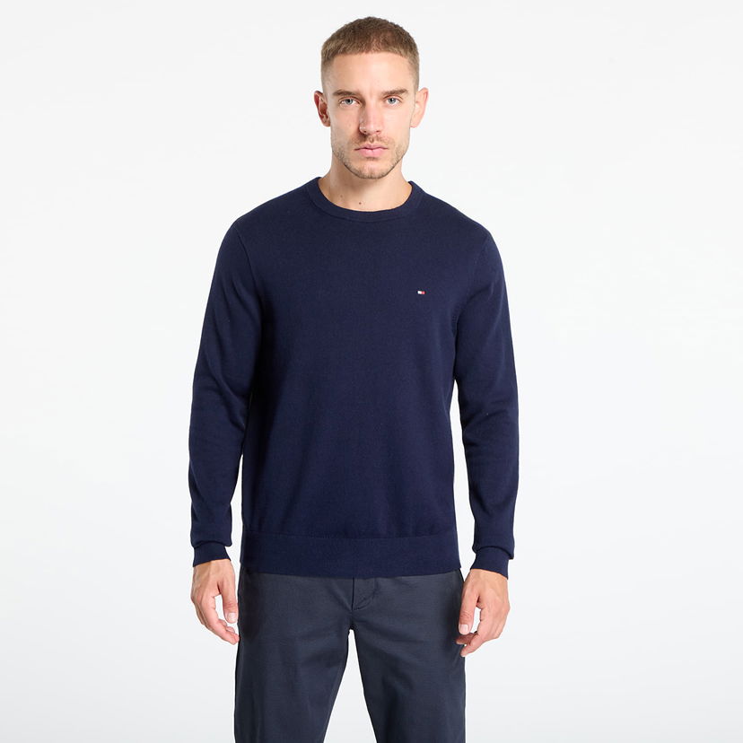 Cветр Tommy Hilfiger Tommy Hilfiger Pima Cotton Cashmere Crew Neck Sweater темно-синій | MW0MW28046 DW5