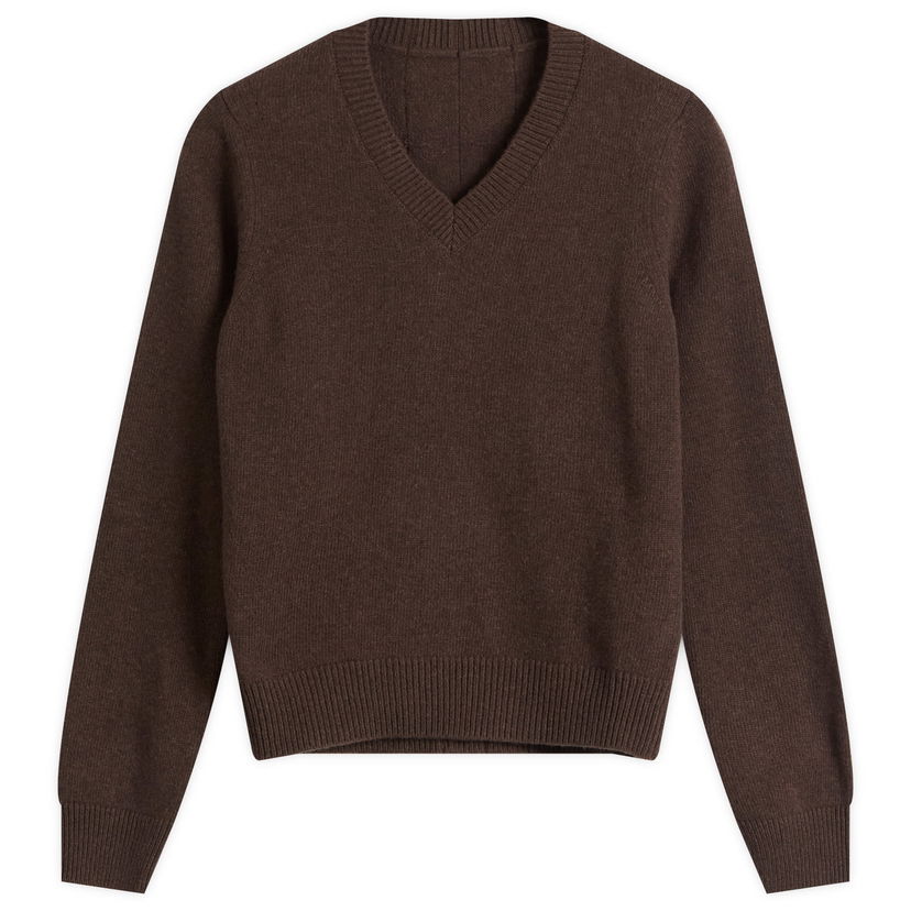 Cветр Maison Margiela MM6 V-Neck Knitted Jumper Коричневий | S62HN0007-M13187-144