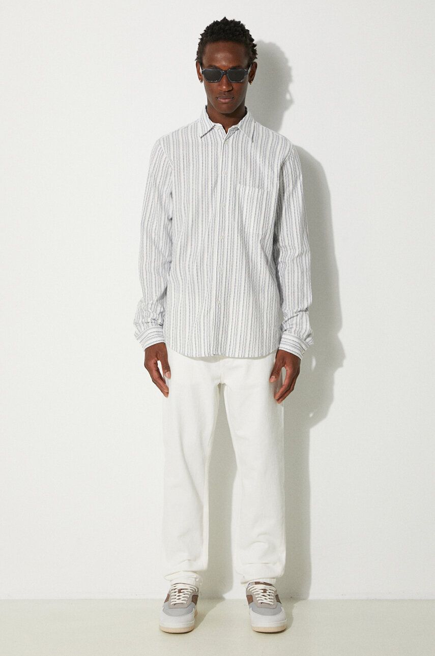 Сорочка Samsoe Samsoe Samsoe Samsoe Regular Fit Shirt with Classic Collar білий | M23200057, 1