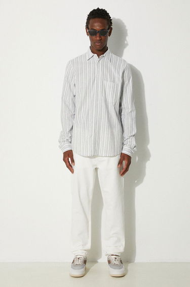 Сорочка Samsoe Samsoe Samsoe Samsoe Regular Fit Shirt with Classic Collar білий | M23200057, 1
