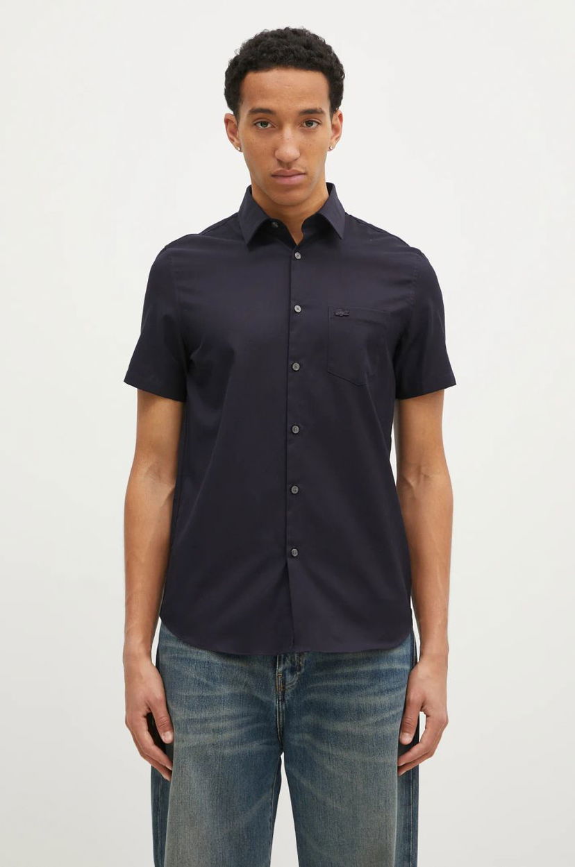 Сорочка Lacoste Navy Blue Regular Fit Shirt Синій | CH8528