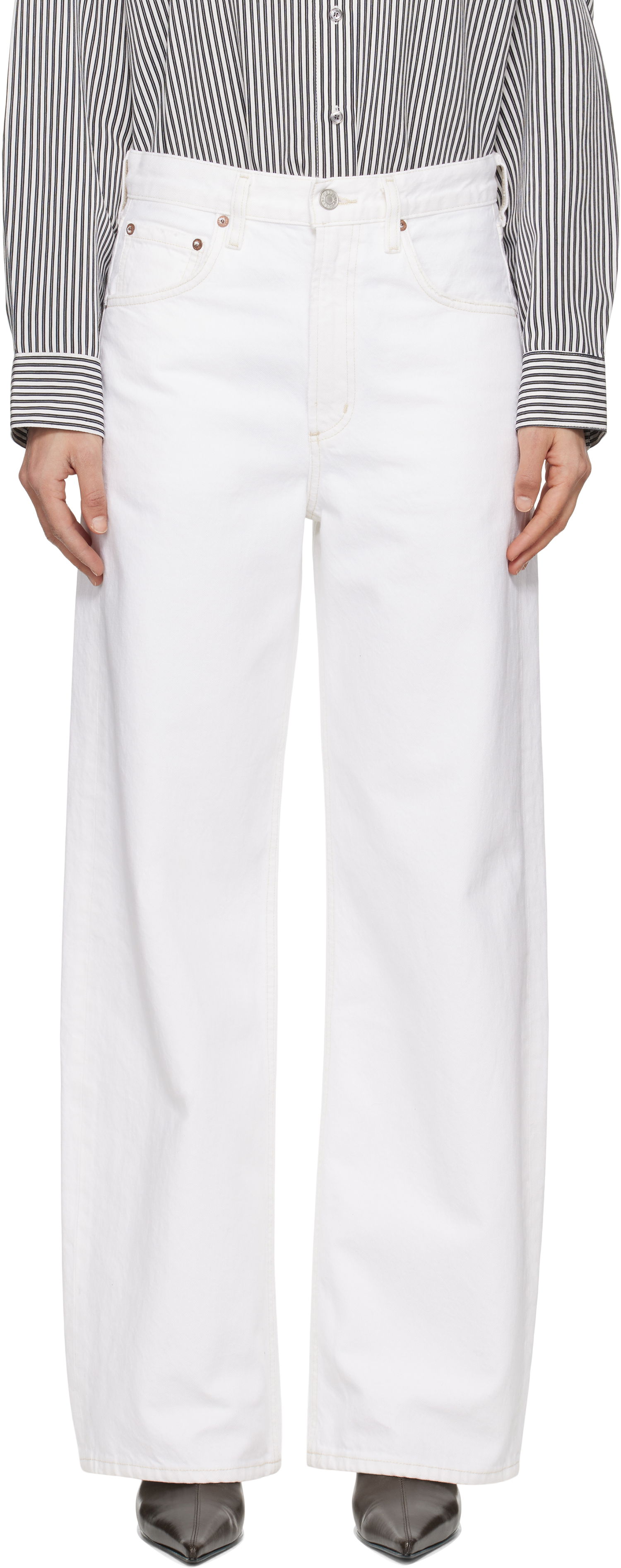Джинси AGOLDE AGOLDE Low Curve Jeans білий | A197B-1183, 0