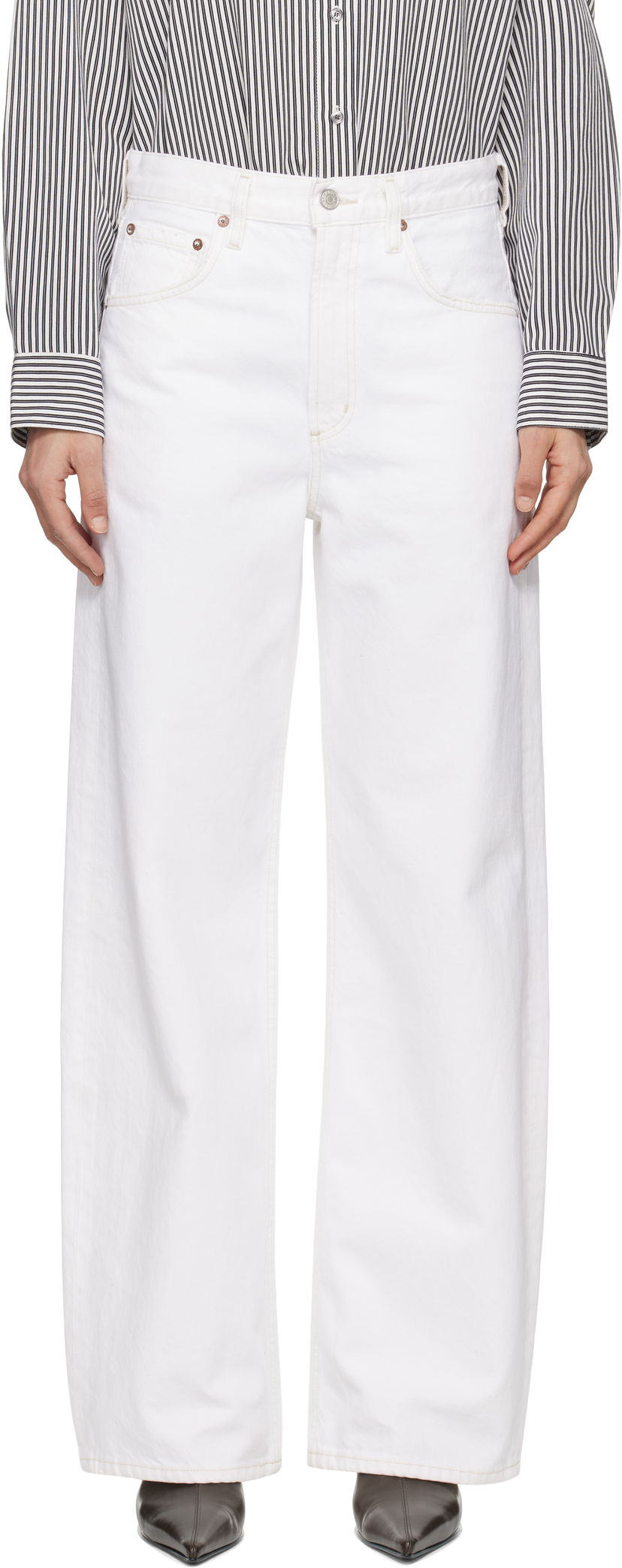 Джинси AGOLDE AGOLDE Low Curve Jeans білий | A197B-1183