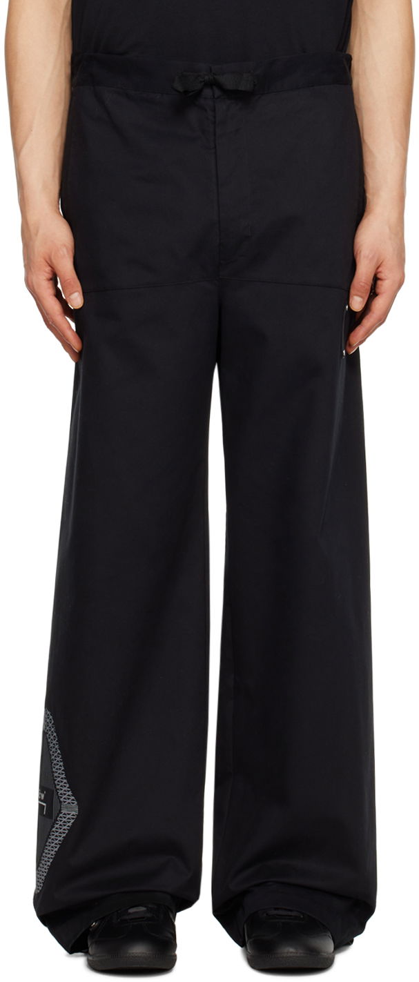 Штани A-COLD-WALL* A-COLD-WALL* Vertex Drawstring Wide-Leg Trousers чорний | ACWMB193