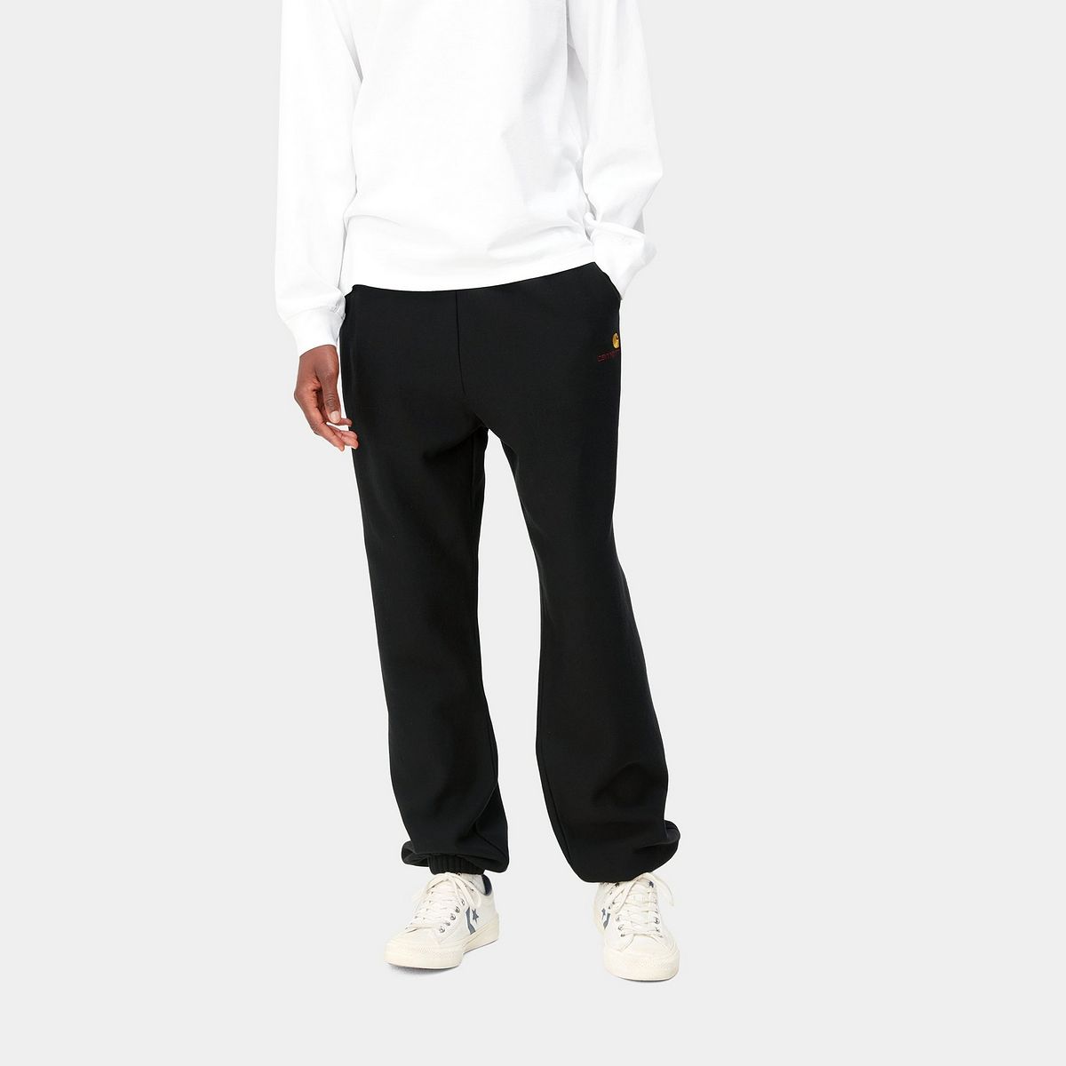 Спортивні штани Carhartt WIP American Script Sweat Pant чорний | I032328_89_XX, 0