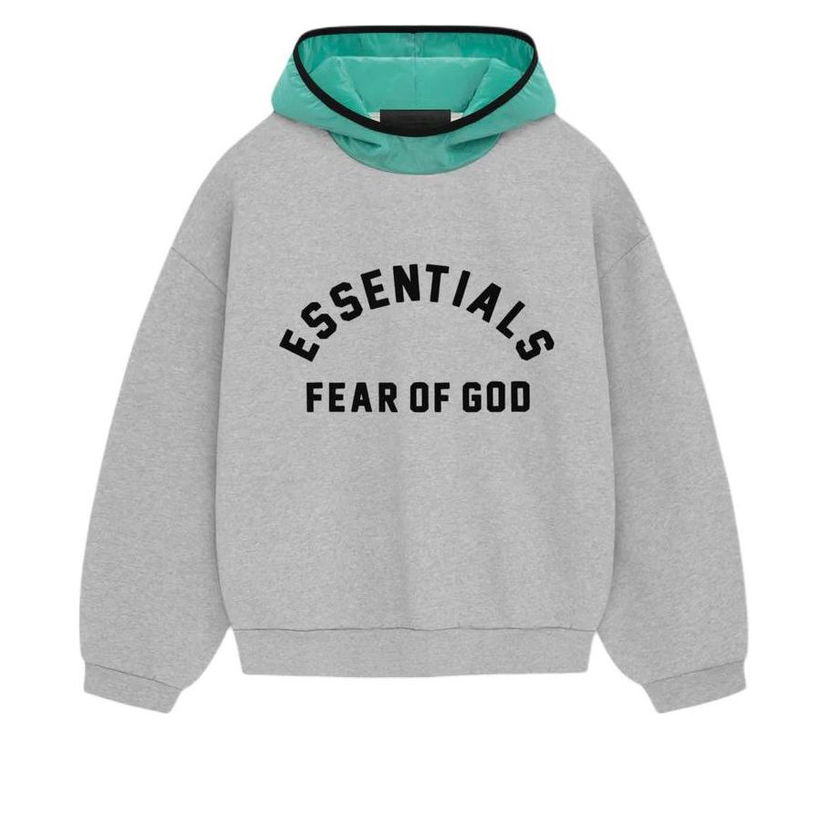 Світшоти Fear of God Essentials Nylon Fleece Hoodie Сірий | 202SP244316F
