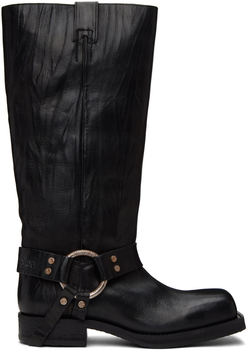 Кросівки та взуття Acne Studios Black Buckle Boots чорний | AD0663-