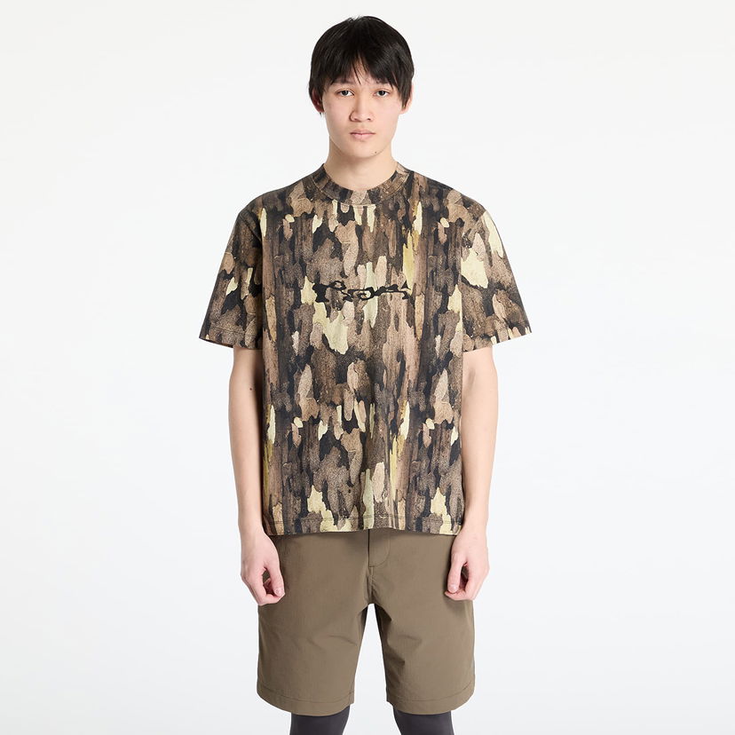 Футболка ROA ROA Bark Camouflage T-Shirt Коричневий | RBMW0440JY43 GRN0027