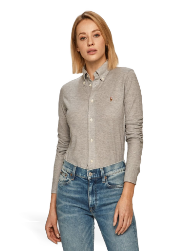 Сорочка Polo by Ralph Lauren Cotton Shirt Сірий | 211664427021