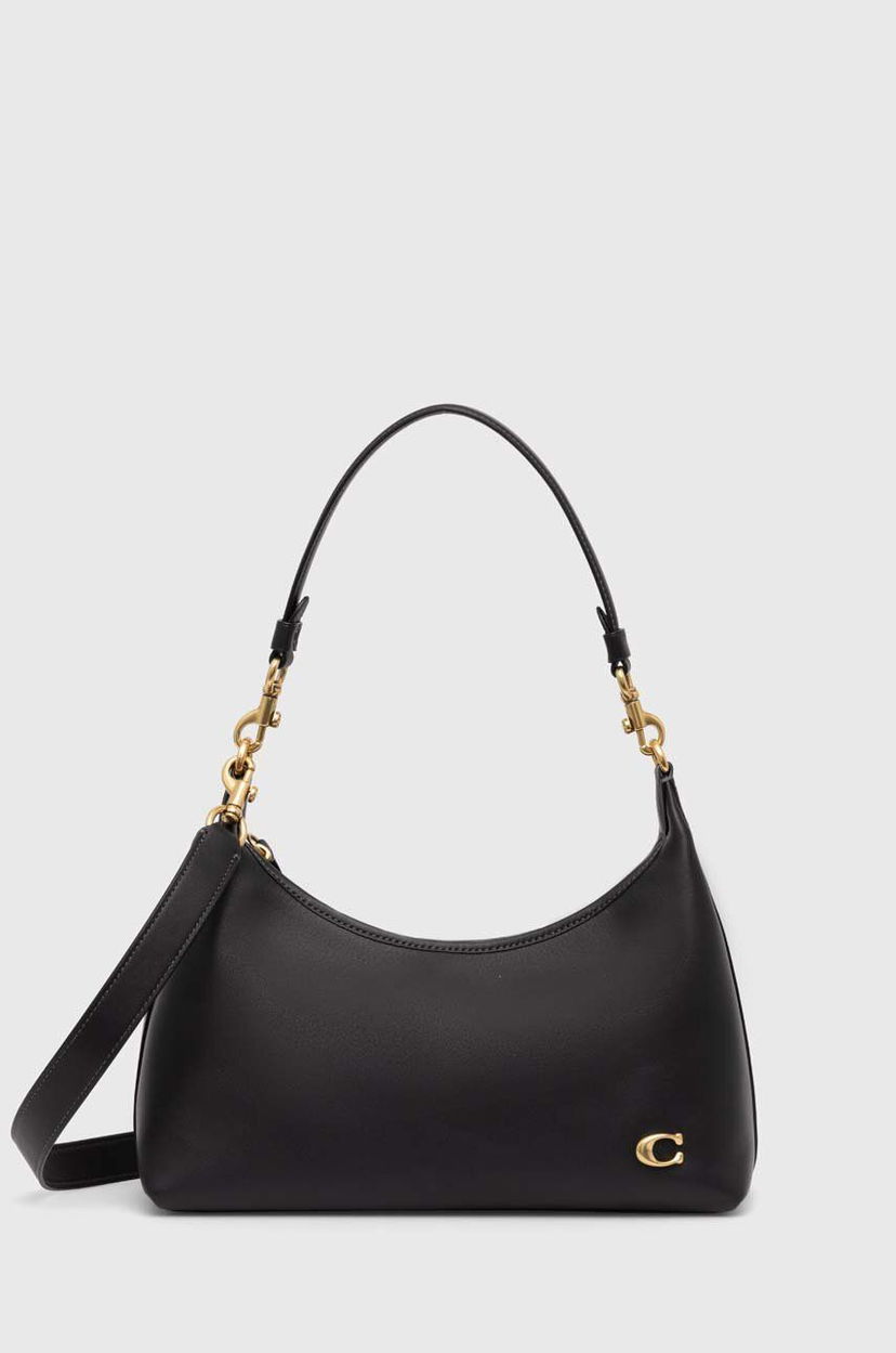 Сумка Coach Leather Shoulder Bag чорний | CR981