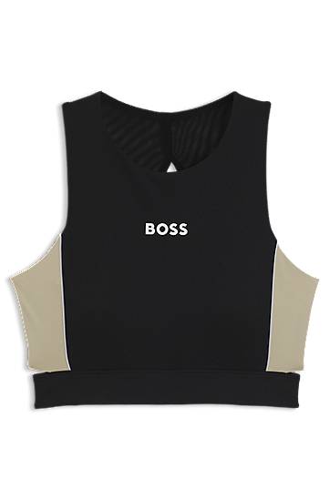 Безрукавка BOSS BOSS Active Top with Cutout Details чорний | 50544180