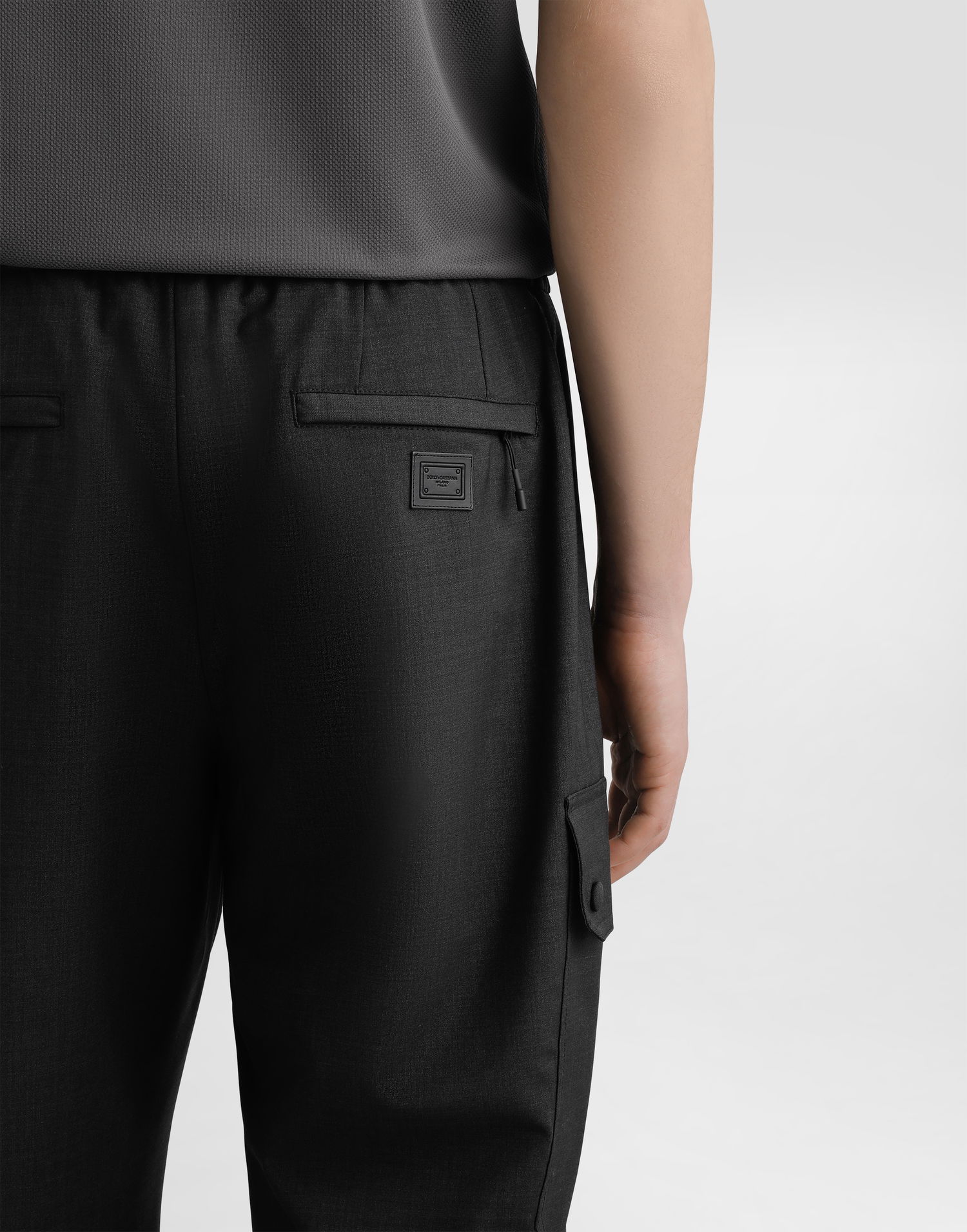 Штани карго Dolce & Gabbana Dolce & Gabbana Wool Canvas Cargo Trousers чорний | GP14PTFURK8N0542, 1