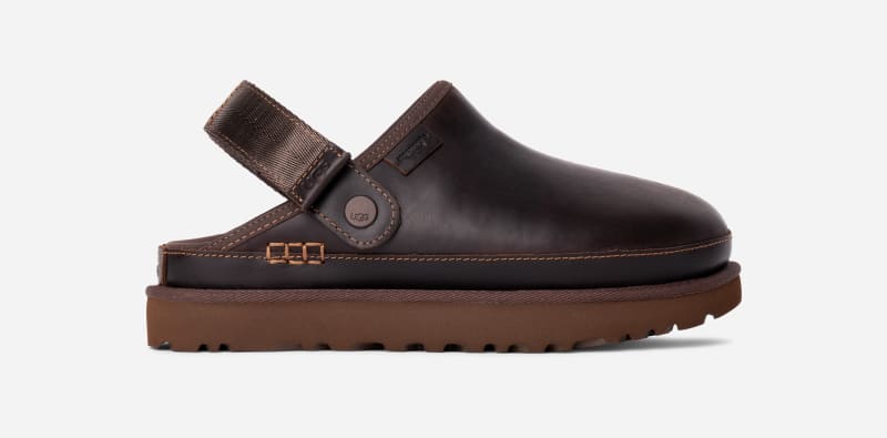 Кросівки та взуття UGG Goldenstar Clog Leather Коричневий | 1167536-IWD
