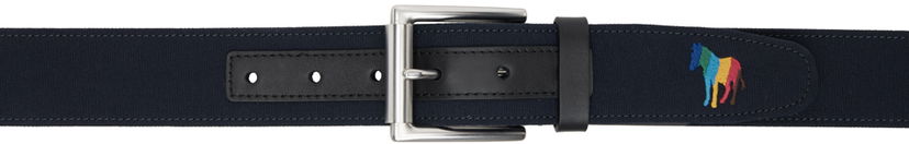 Ремені Paul Smith PS Paul Smith Zebra Belt темно-синій | M2A-7264-KZEBCA-47