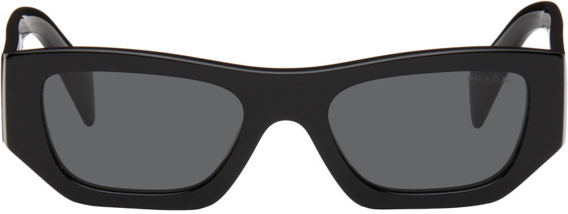 Сонцезахисні окуляри Prada Logo Square Sunglasses чорний | 0PR A01S 8056597967983