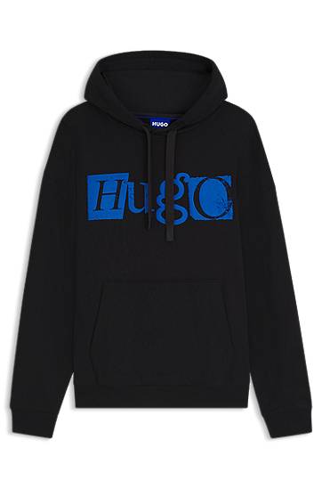 Світшоти BOSS HUGO Diraggy Puff Print Hoodie чорний | 50542796