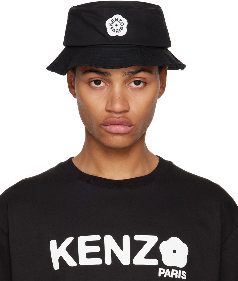 Світшоти KENZO Logo Patch Bucket Hat чорний | FF58AC414F34
