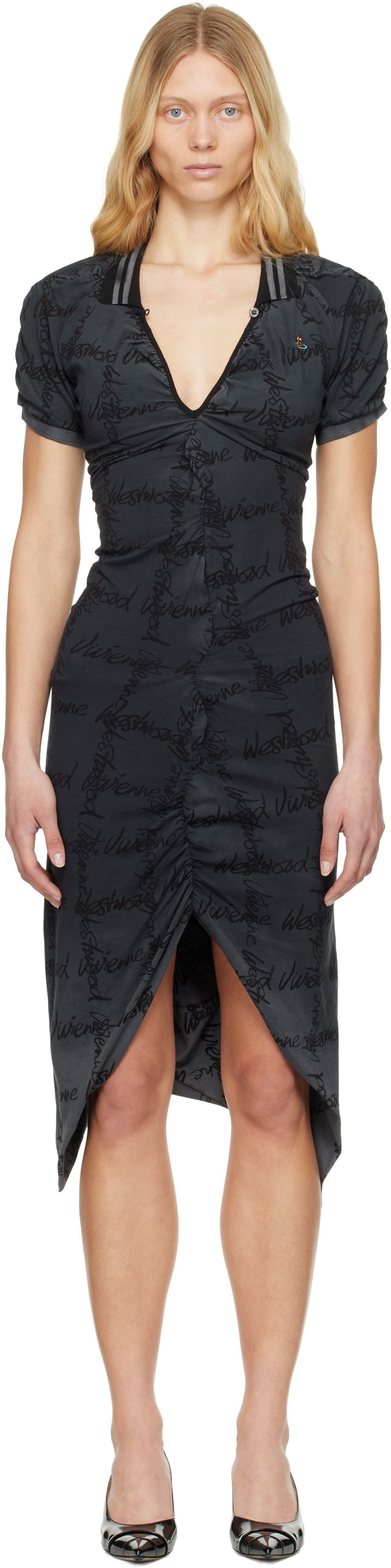 плаття Vivienne Westwood Vivienne Westwood Pulling Midi Dress Сірий | 1102000Z-J008T-