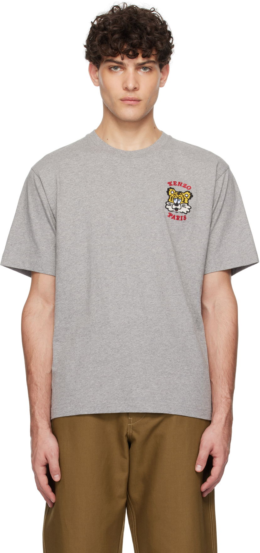 Футболка KENZO VERDY Edition Embroidered T-Shirt Сірий | FF58TS4824SG