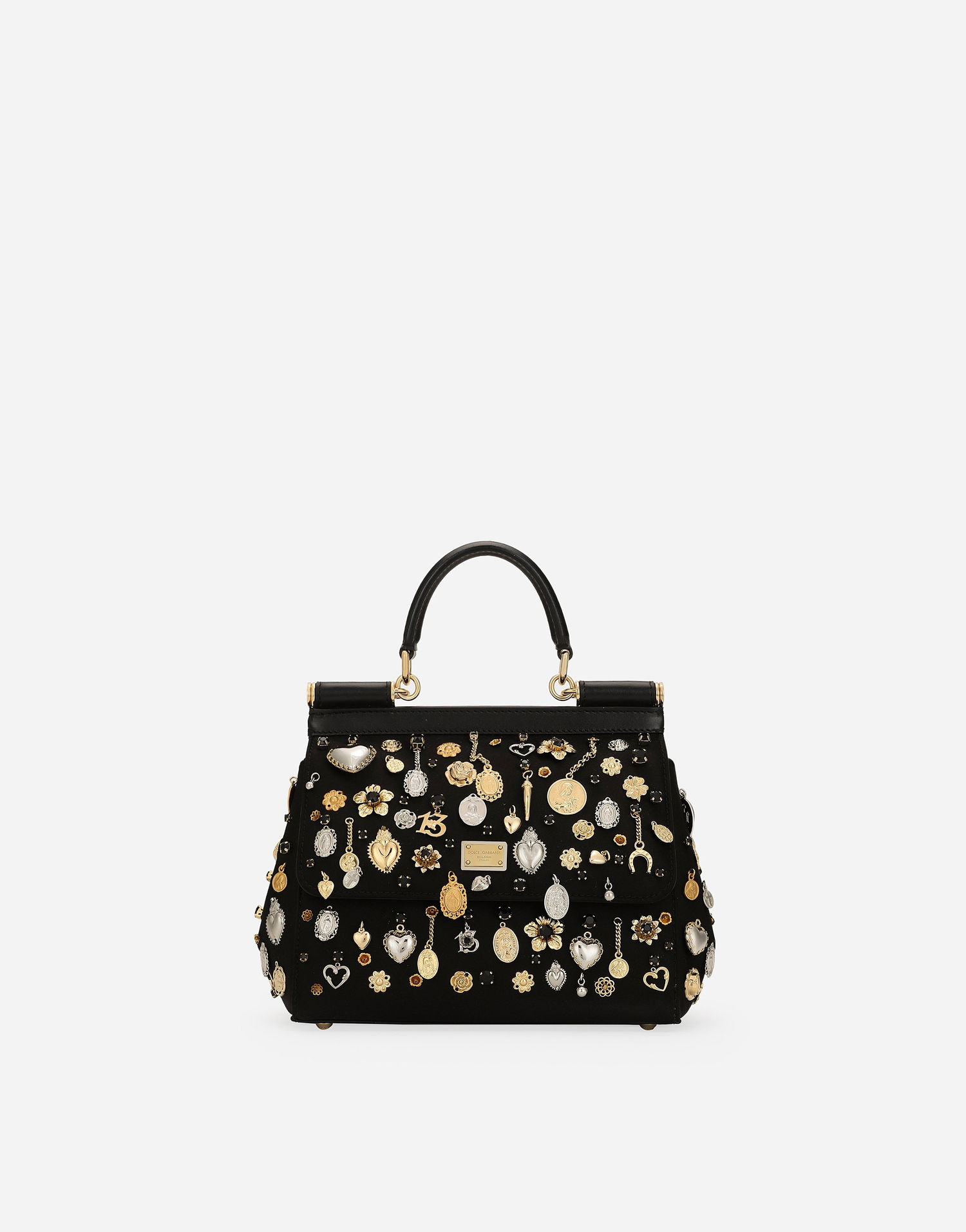 Сумочка Dolce & Gabbana Dolce & Gabbana Sicily Medium Handbag чорний | BB6003AV8878S574, 0