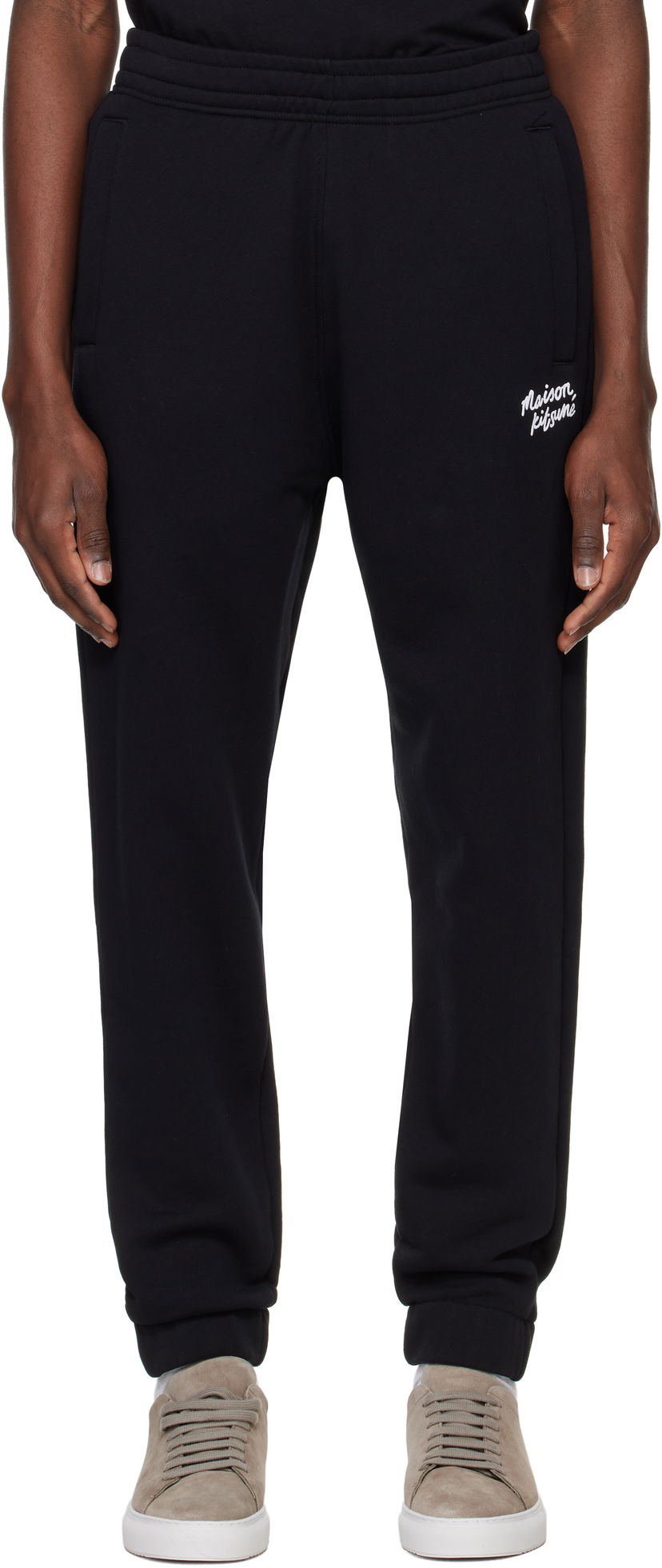 Спортивні штани MAISON KITSUNÉ Maison Kitsuné Handwriting Comfort Sweatpants чорний | NM01124KM0321