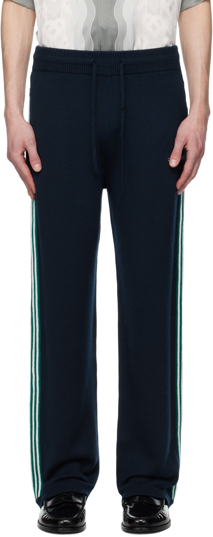 Спортивні штани Casablanca Casablanca Knit Tennis Sweatpants темно-синій | MPS25-KW-847-01