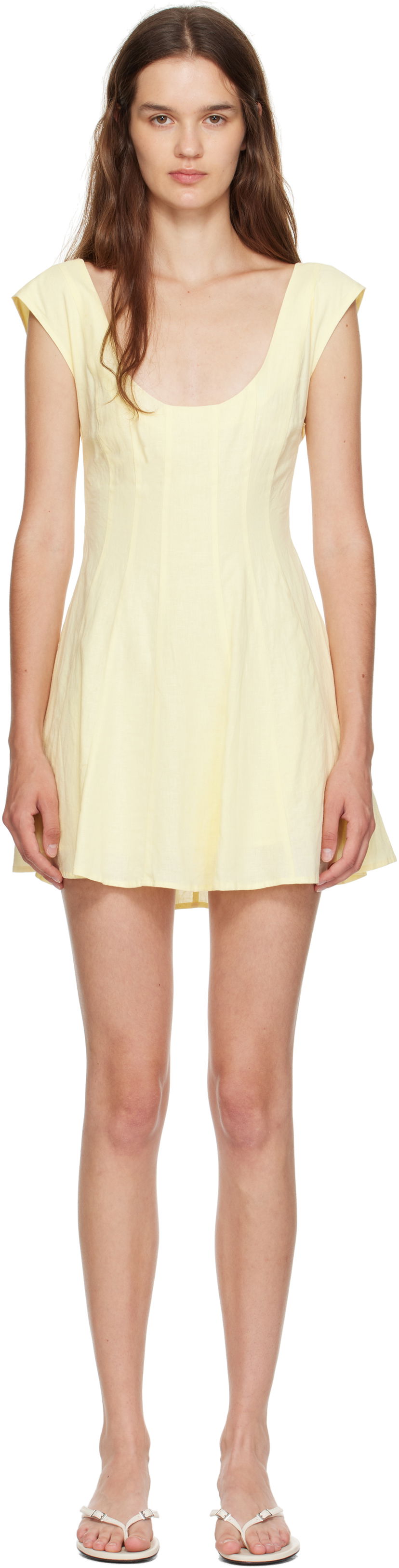 плаття GUIZIO Guizio Leila Mini Dress Жовтий | P25401W085
