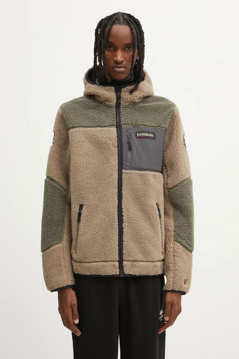 Світшоти Napapijri Napapijri Yupik Fleece Hooded Jacket бежевий | NP0A4GNSMCD1