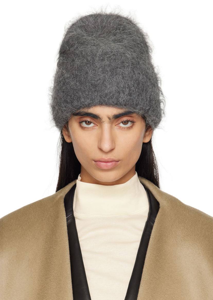 Шапка TOTEME Alpaca Knit Beanie Сірий | 244-WSH1524-YA0106