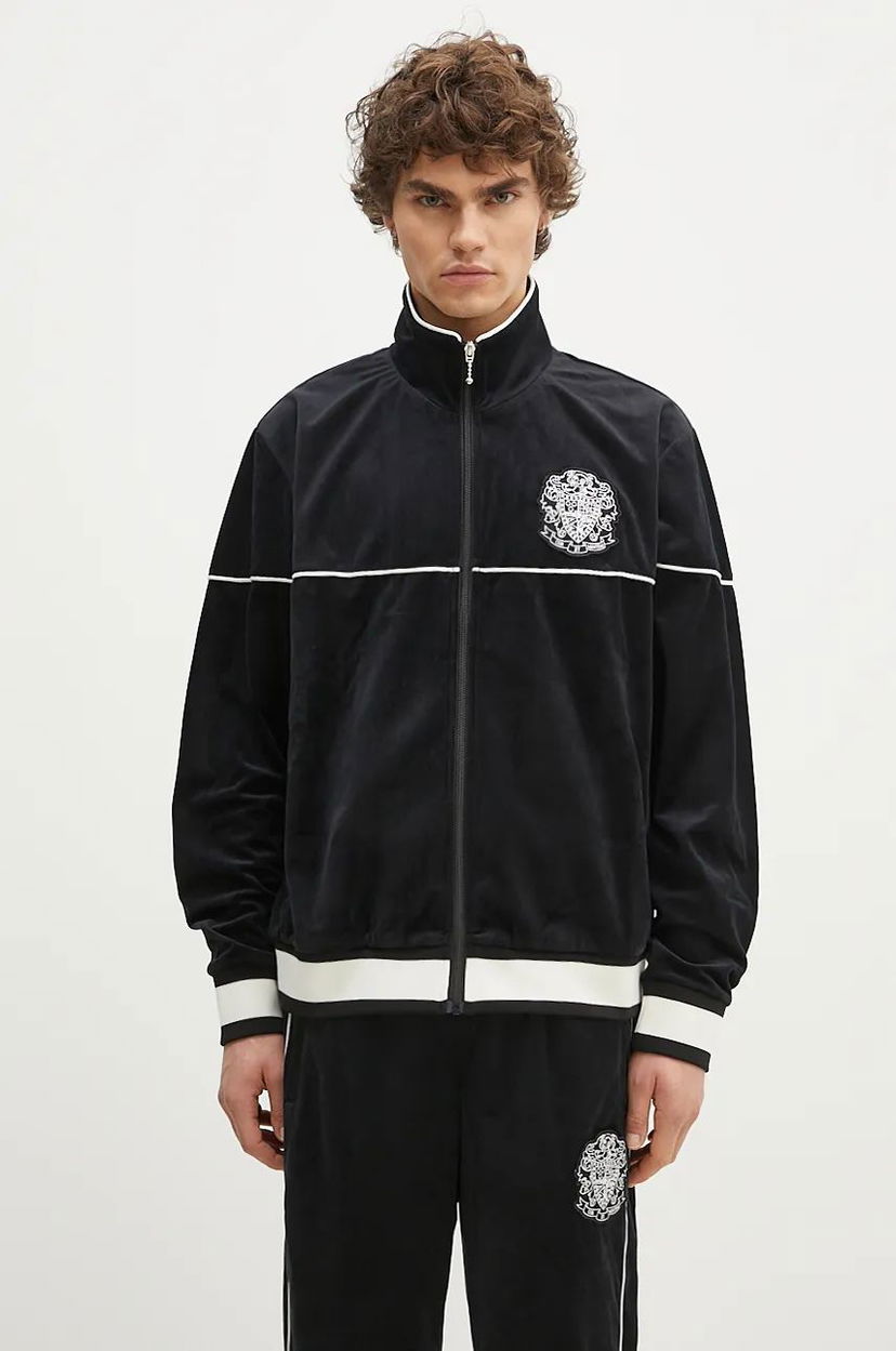 Світшоти BILLIONAIRE BOYS CLUB Velour Track Top With Application чорний | B24342