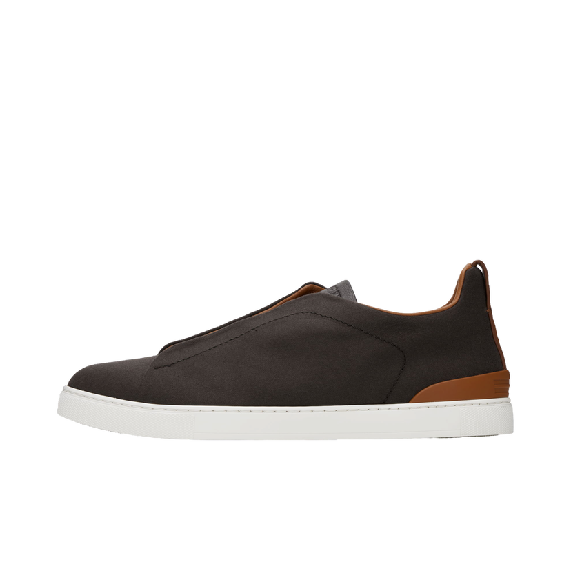 Кросівки та взуття ZEGNA Triple Stitch Sneakers Коричневий | LHUTE-S7006Z