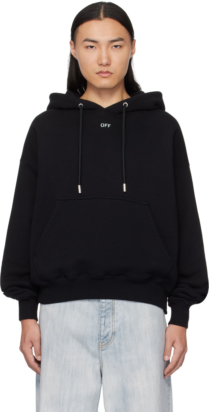 Світшоти Off-White Designer Vibe Arrow Hoodie чорний | OMBB085S25FLE00L1041