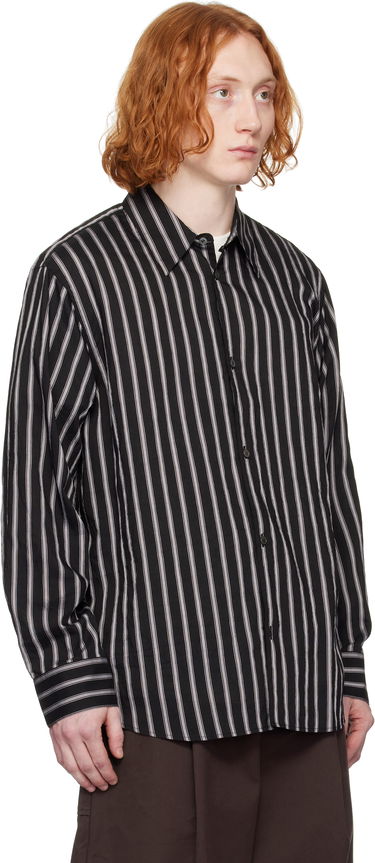 Сорочка Studio Nicholson Studio Nicholson Striped Button-Down Shirt чорний | VIEW SNM - 1126, 1