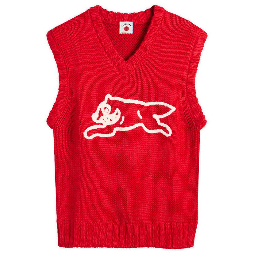 Жилет BBC IceCream Running Dog Knit Vest, Size Large Червоний | IC25331-RED