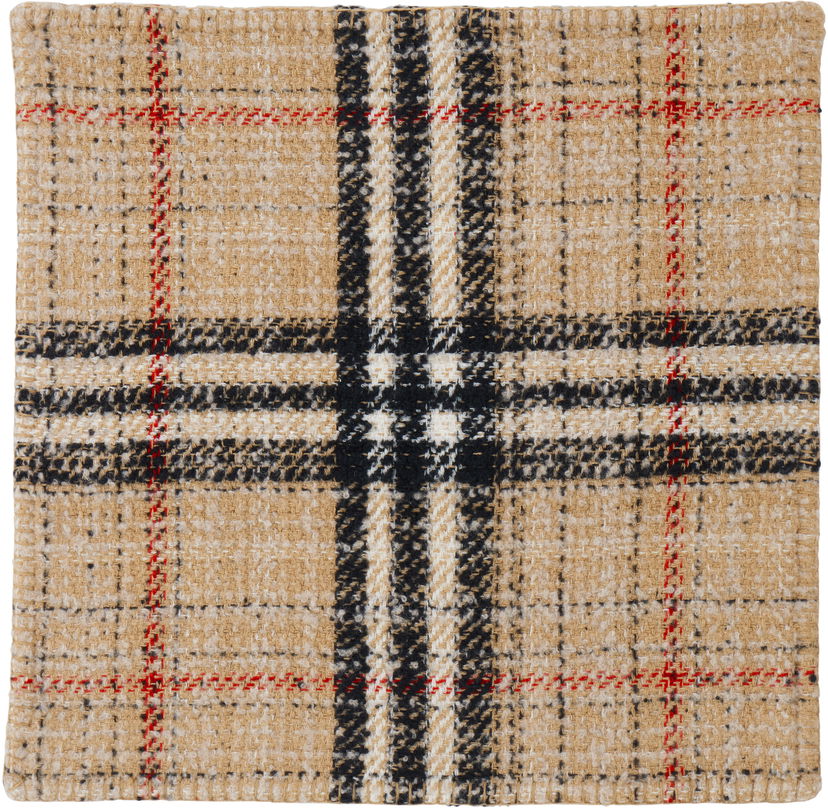 Шарф Burberry Burberry Giant Check Tweed Cushion Cover бежевий | 8064057