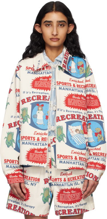 Куртка Bode Bode Enrichment Printed Jacket білий | MRS25JA015, 0