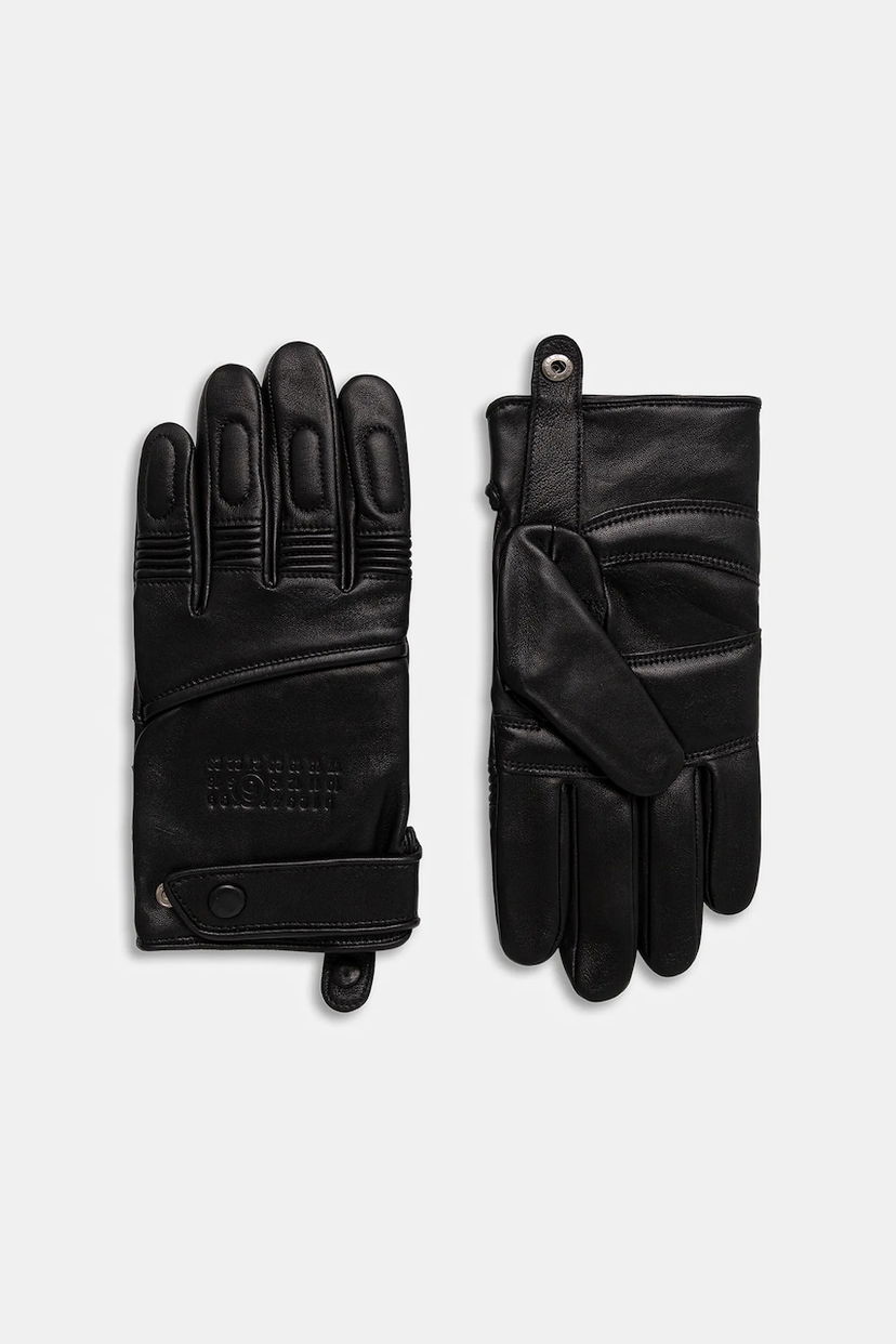Рукавички Maison Margiela MM6 Maison Margiela x Agnelle Leather Gloves чорний | SH2TS0003.M07014.900