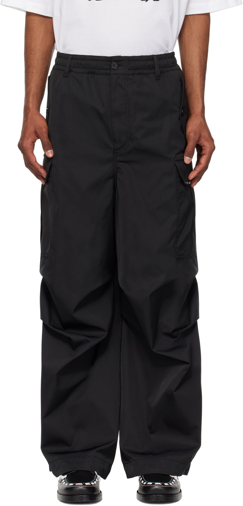 Штани карго Marni Marni Water-Repellent Taffeta Cargo Pants чорний | PUMU0247S0 UTP789