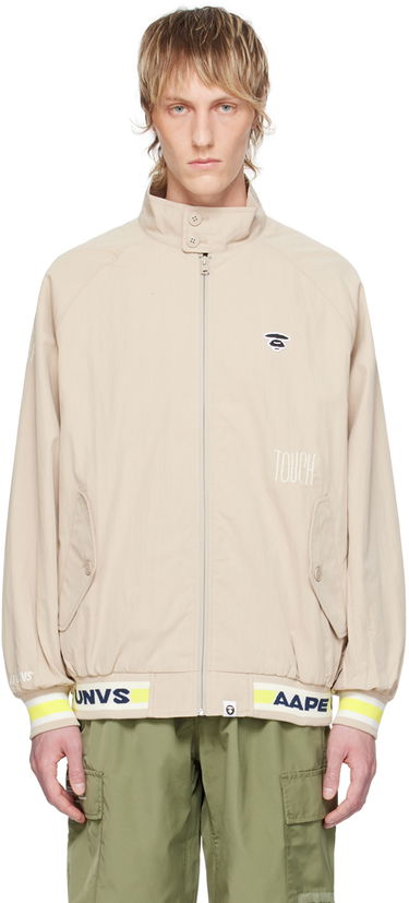 Куртка бомбер AAPE by A Bathing Ape AAPE by A Bathing Ape Lightweight Bomber Jacket бежевий | AAPLJM7643XXMBGE, 0