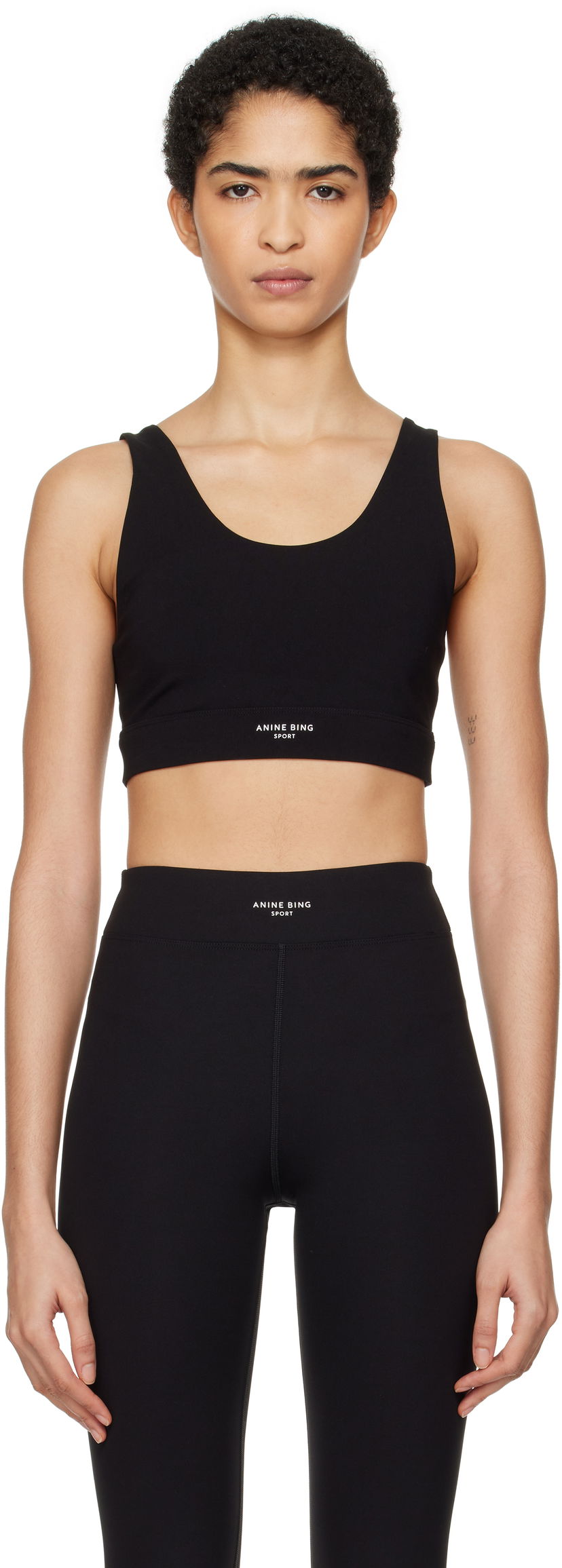 Бюстгальтер Anine Bing Yves Black Sports Bra чорний | S-10-10580-BLK29