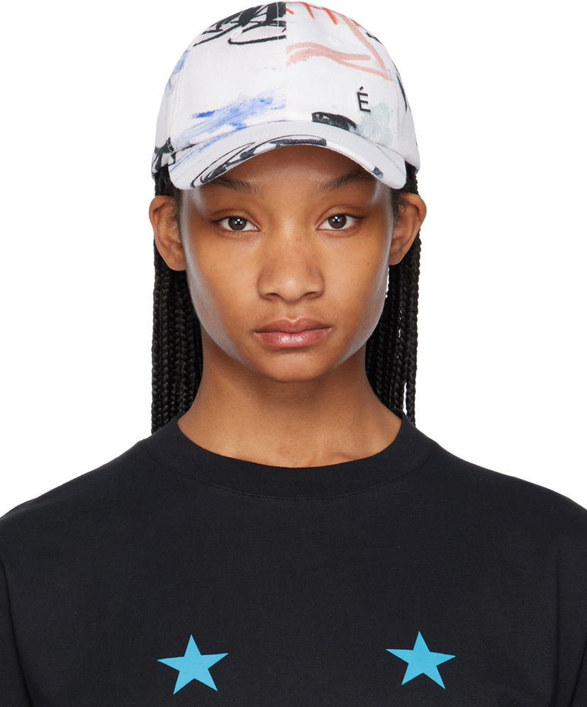 Кепка Études Études Julian Farade Booster Baseball Cap білий | E24MC907A039P4