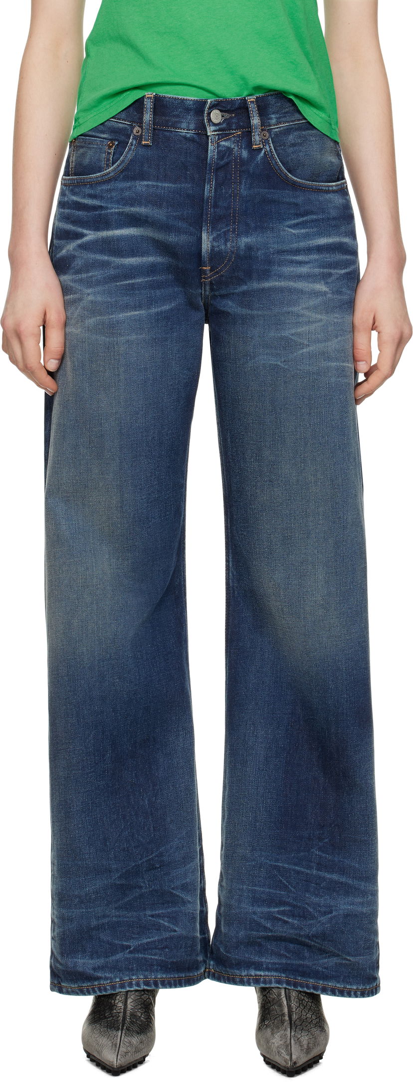 Джинси Acne Studios Acne Studios Loose Fit Jeans Синій | A00520-