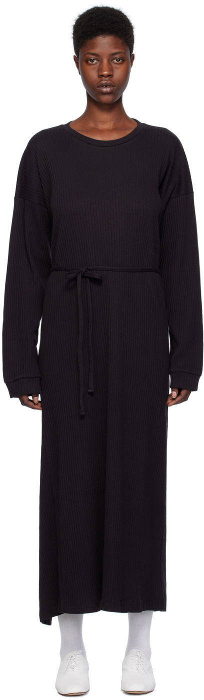 плаття Baserange Kaftan Midi Dress чорний | DRSH-RIB-000
