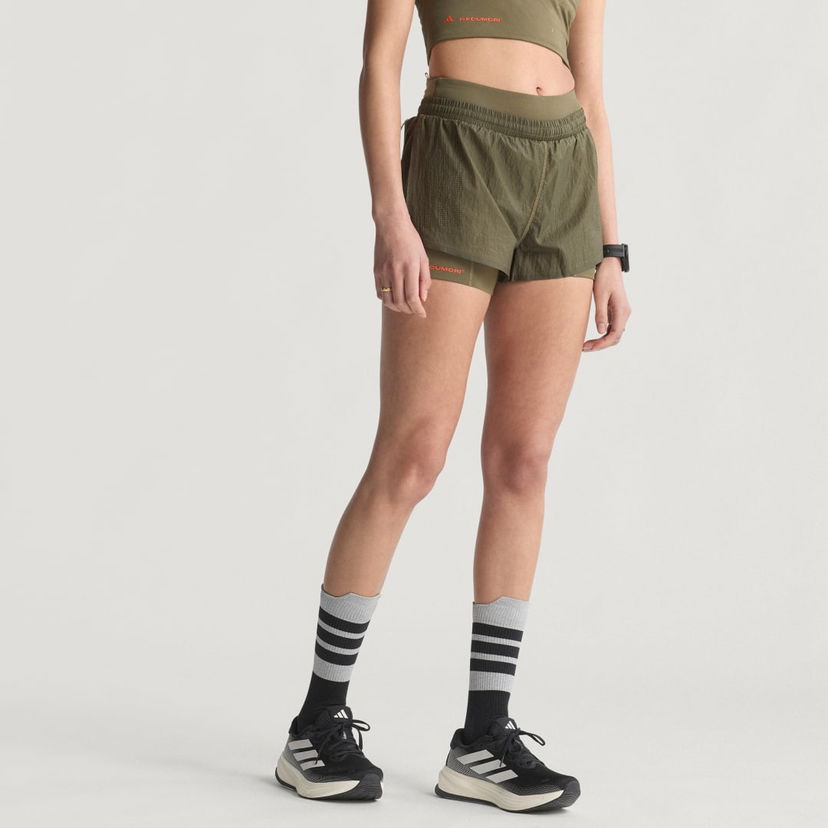 Шорти adidas Performance H.Koumori Adi365 2-In-1 Running Shorts Зелений | KA1859