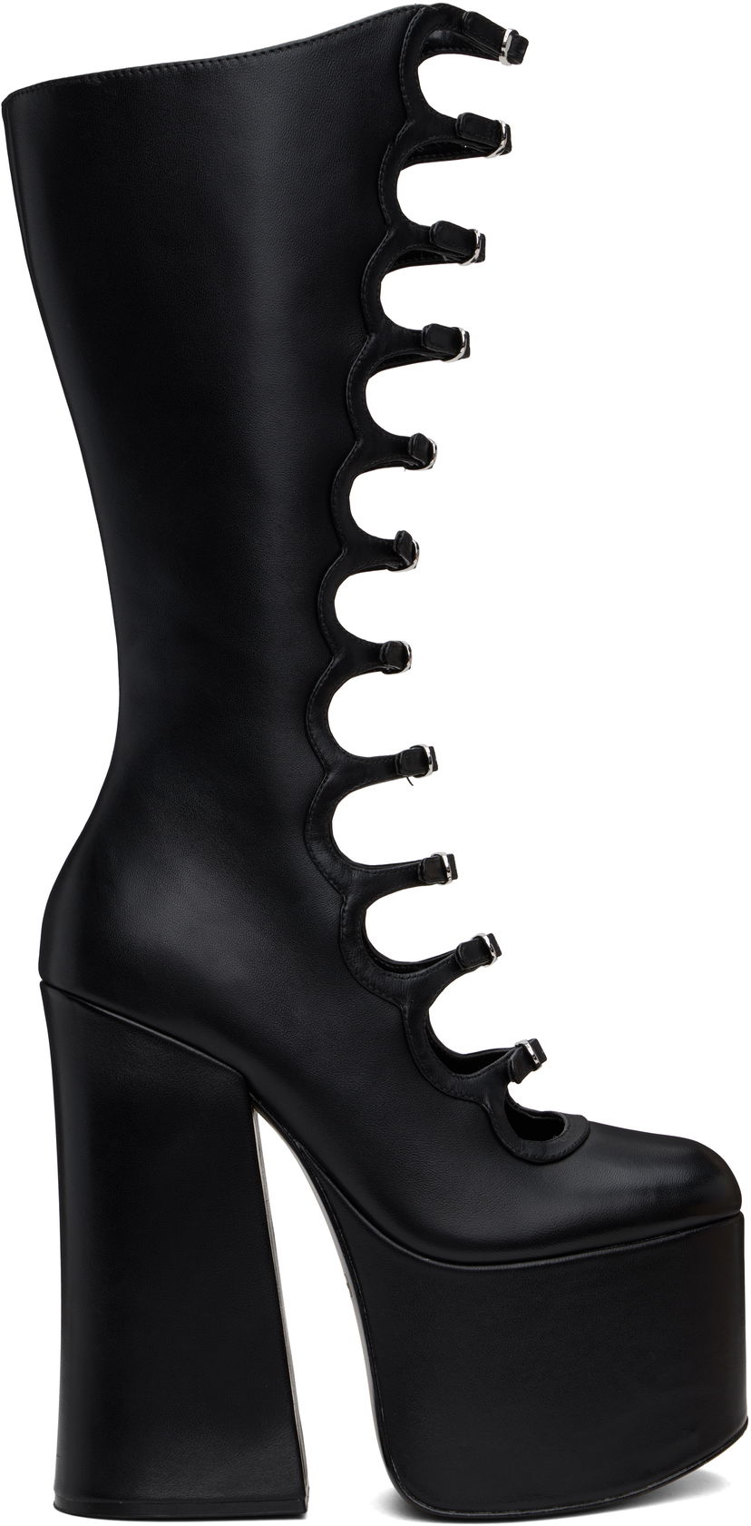 Одяг Marc Jacobs Marc Jacobs 'The Kiki' Platform Knee-High Boots чорний | 3F3FBO001F02