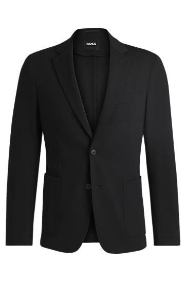 Куртка BOSS Slim-Fit Stretch Jacket чорний | 50535083