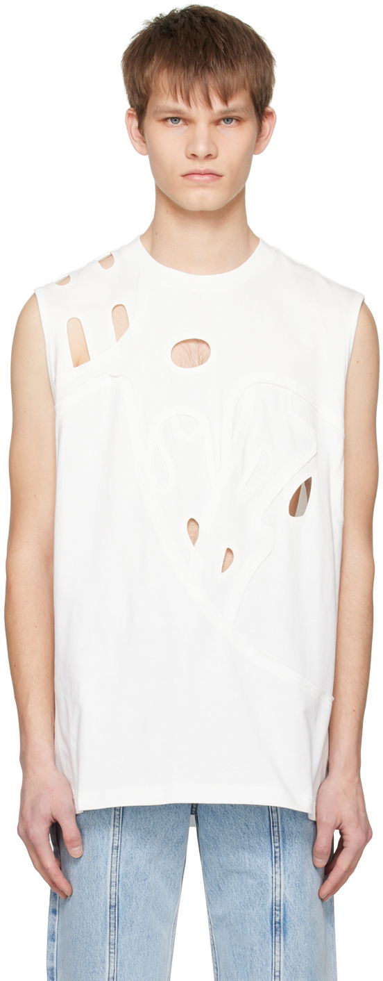 Безрукавка Feng Chen Wang Feng Chen Wang Cutout Tank Top білий | FUS15VS01