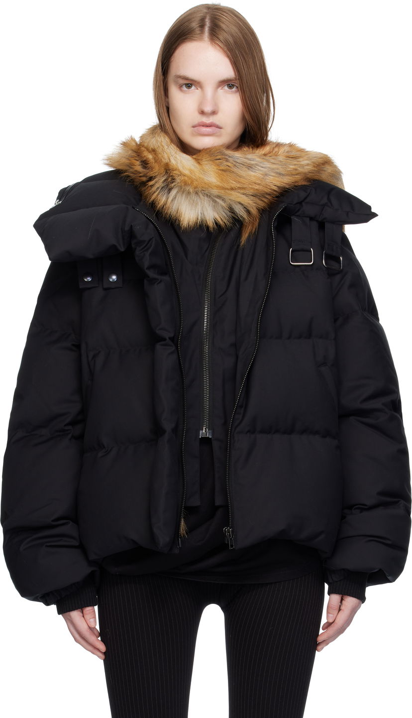 Пуховик Ottolinger Ottolinger Deconstructed Double Zip Down Puffer Jacket чорний | 109-702609-01