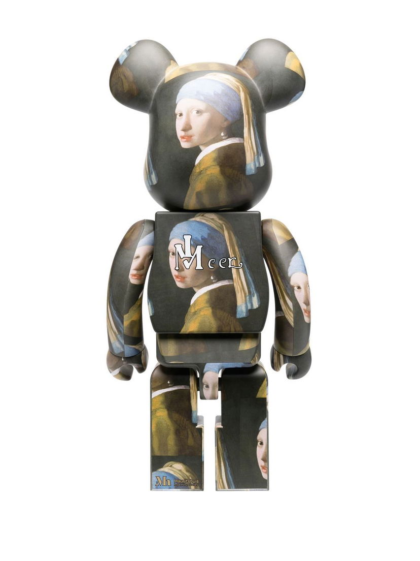 Колекційний Medicom Toy 1000% Johannes Vermeer Girl BE@RBRICK - Black Сірий | 1000VERMEER18795826