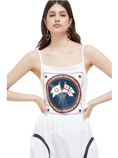 Безрукавка Moschino Love Tank Top білий | W.4.H89.01.E.1951